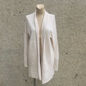 Lululemon Athletica Light Cream Open Cardigan